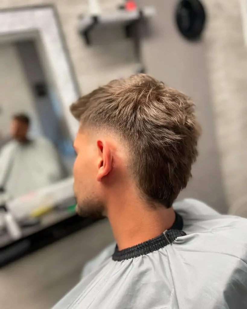 Burst Fade Mullet
