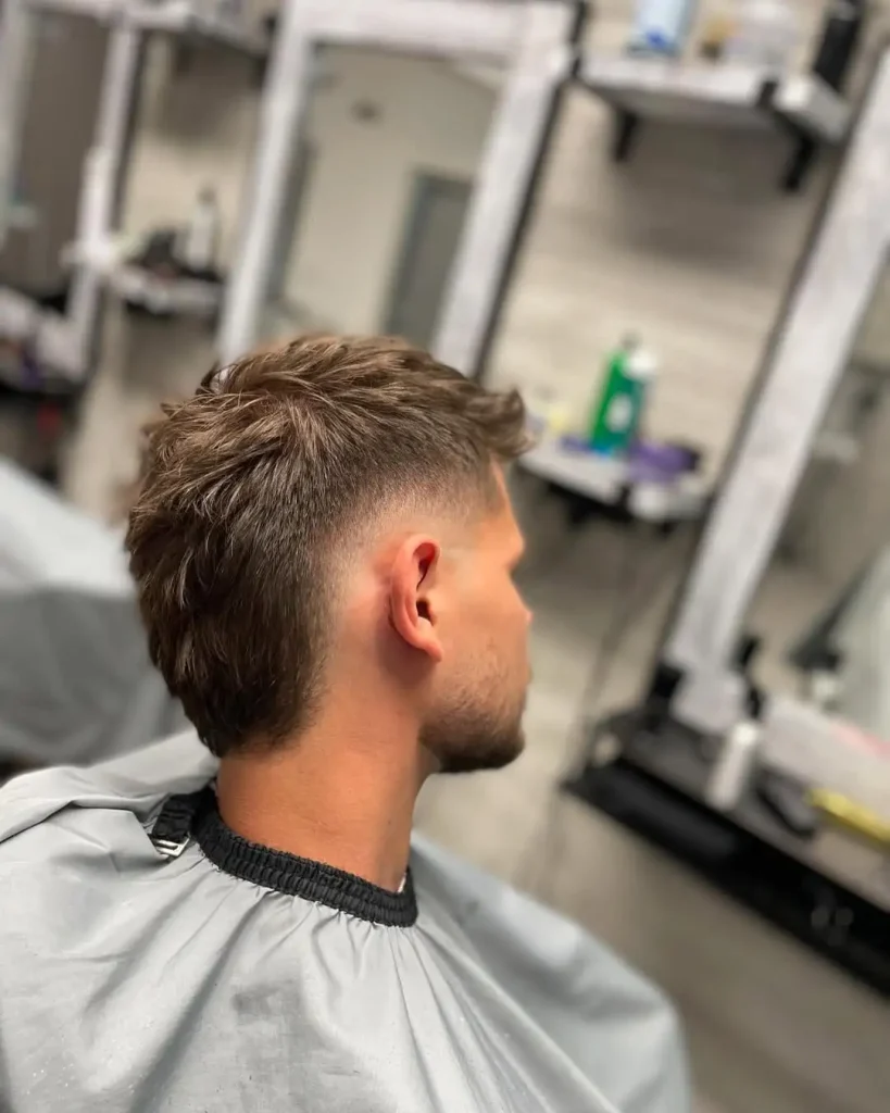 Burst Fade Mullet