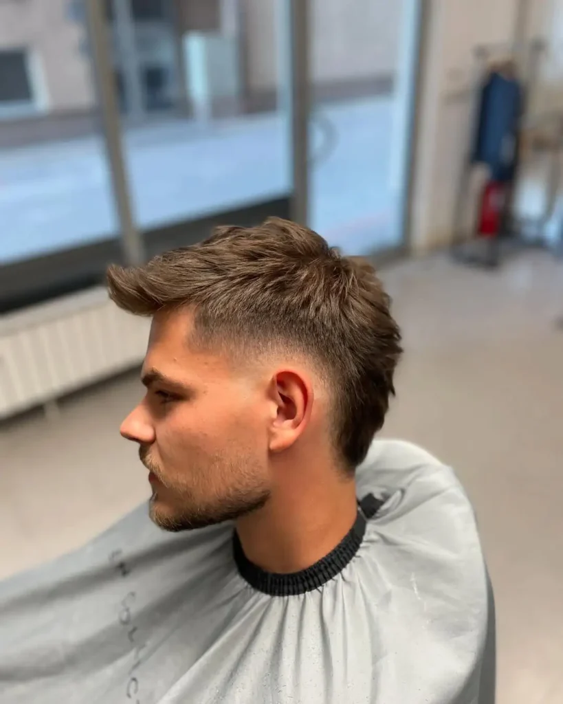 Burst Fade Mullet